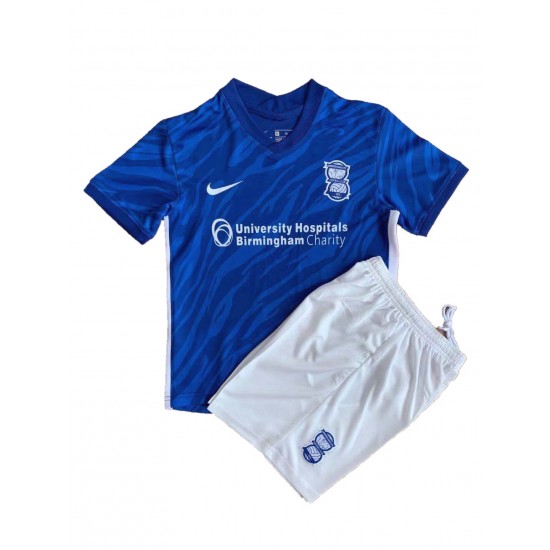 Camisola Birmingham City Criança Equipamento Primeiro 2021-2022 Manga Curta